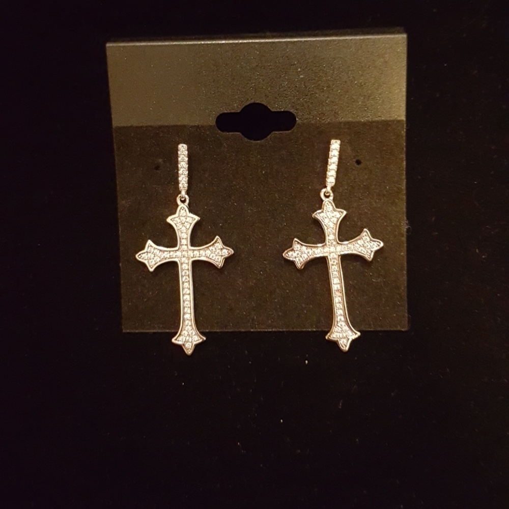 Cross earrings